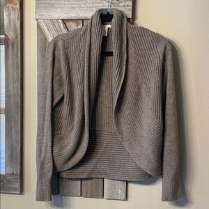 H&M Taupe Open Front Cardigan
